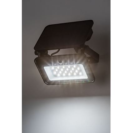 Rabalux - Holofote solar LED com sensor LED/6W/3,7V 3000/4000/6500K IP65