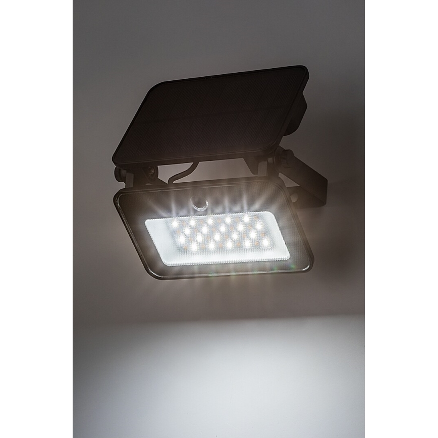 Rabalux - Holofote solar LED com sensor LED/6W/3,7V 3000/4000/6500K IP65