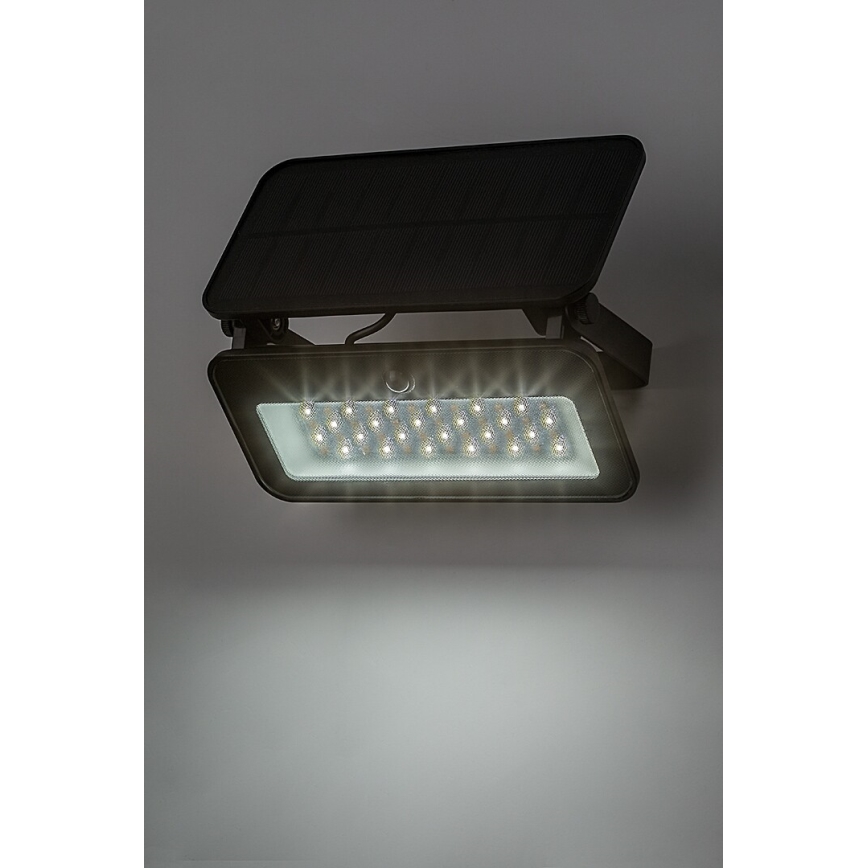 Rabalux - Holofote solar LED com sensor LED/8W/3,7V 3000/4000/6500K IP65