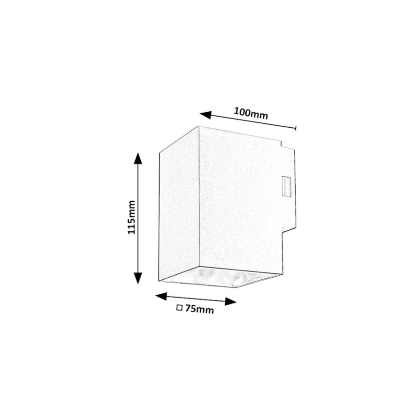 Rabalux - Iluminação de parede exterior LED LED/9W/230V 2700/4000/6500K IP65 branco