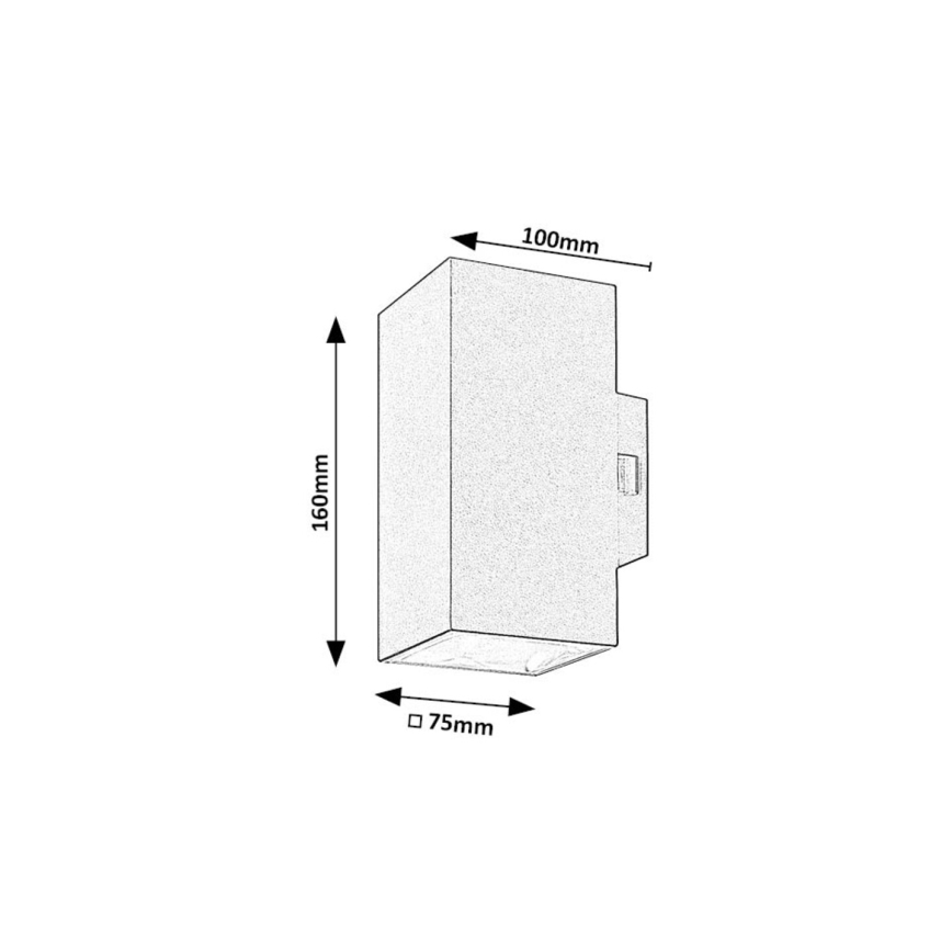 Rabalux - Iluminação de parede exterior LED LED/18W/230V 2700/4000/6500K IP65 branco