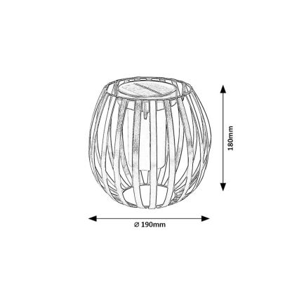Rabalux - Iluminação solar LED LED/1W/1,2V 300mAh IP44