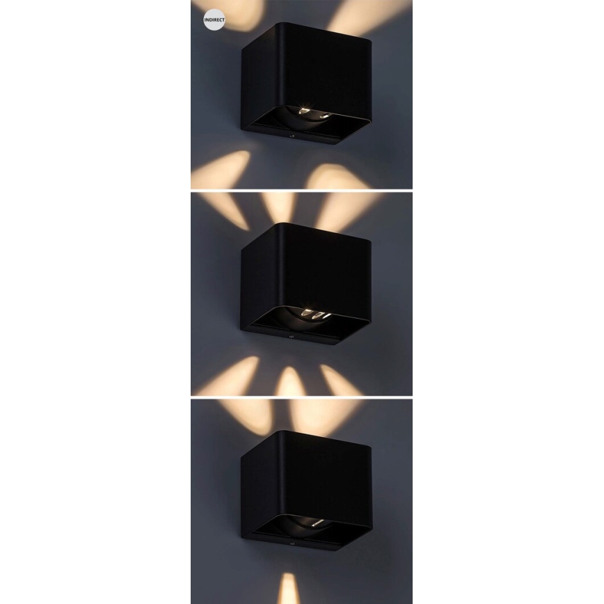 Rabalux - Iluminação de parede exterior LED LED/10W/230V IP54 preto