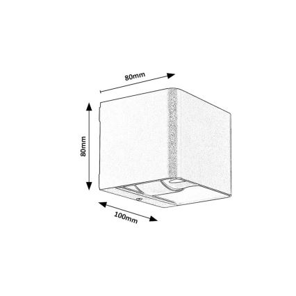 Rabalux - Iluminação de parede exterior LED LED/10W/230V IP54 preto