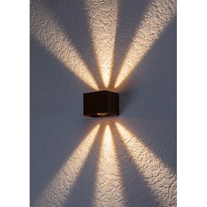 Rabalux - Iluminação de parede exterior LED LED/10W/230V IP54 castanho