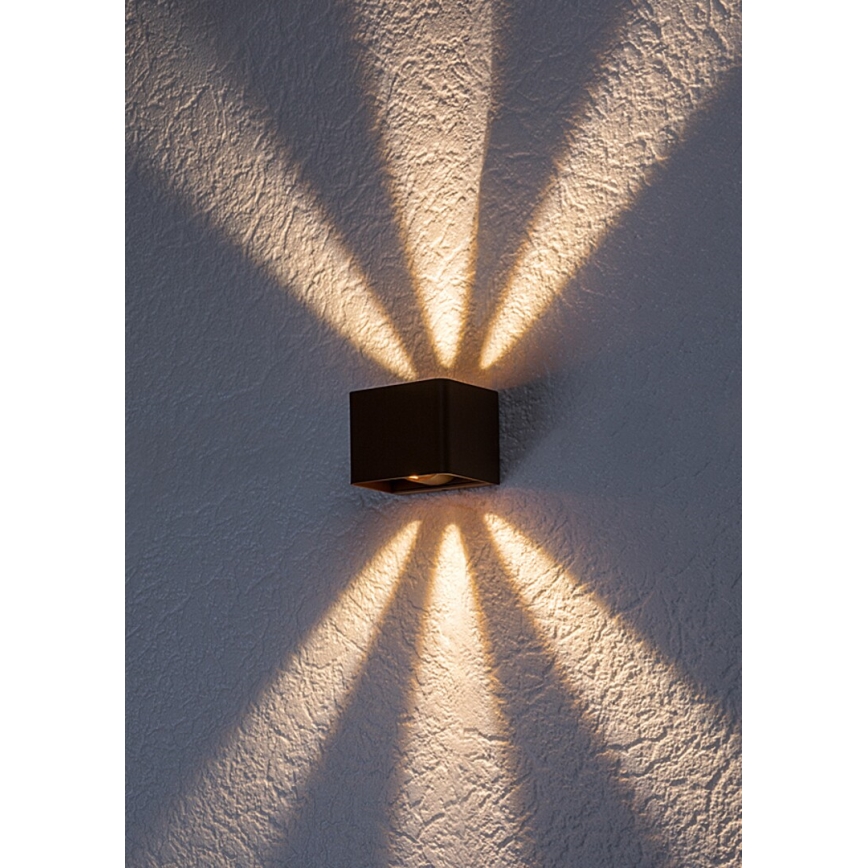 Rabalux - Iluminação de parede exterior LED LED/10W/230V IP54 castanho