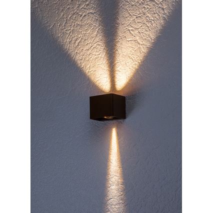 Rabalux - Iluminação de parede exterior LED LED/10W/230V IP54 castanho