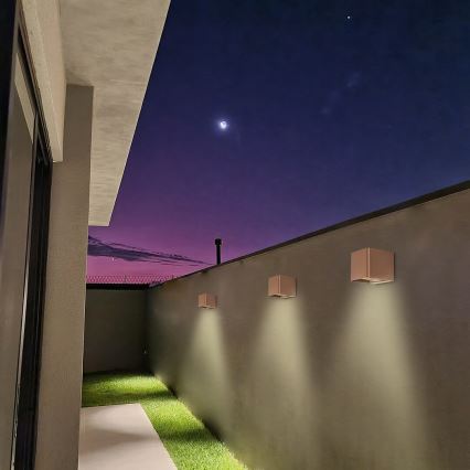 Rabalux - Iluminação de parede exterior LED LED/10W/230V IP54 castanho