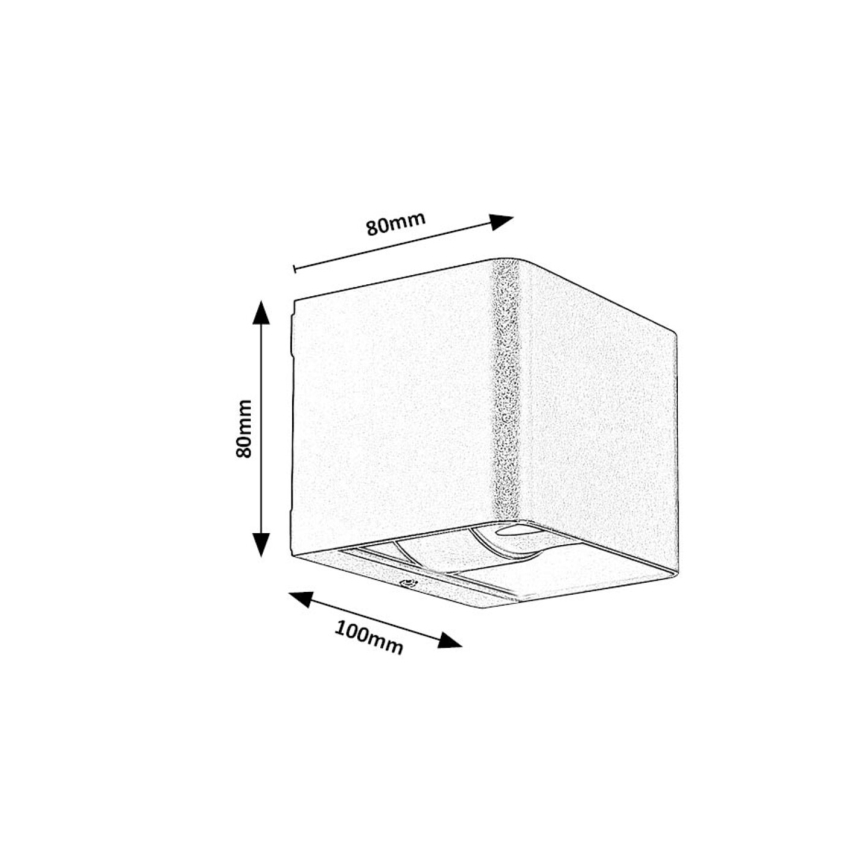Rabalux - Iluminação de parede exterior LED LED/10W/230V IP54 cinzento