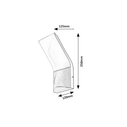 Rabalux - Iluminação de parede exterior LED LED/10W/230V IP54