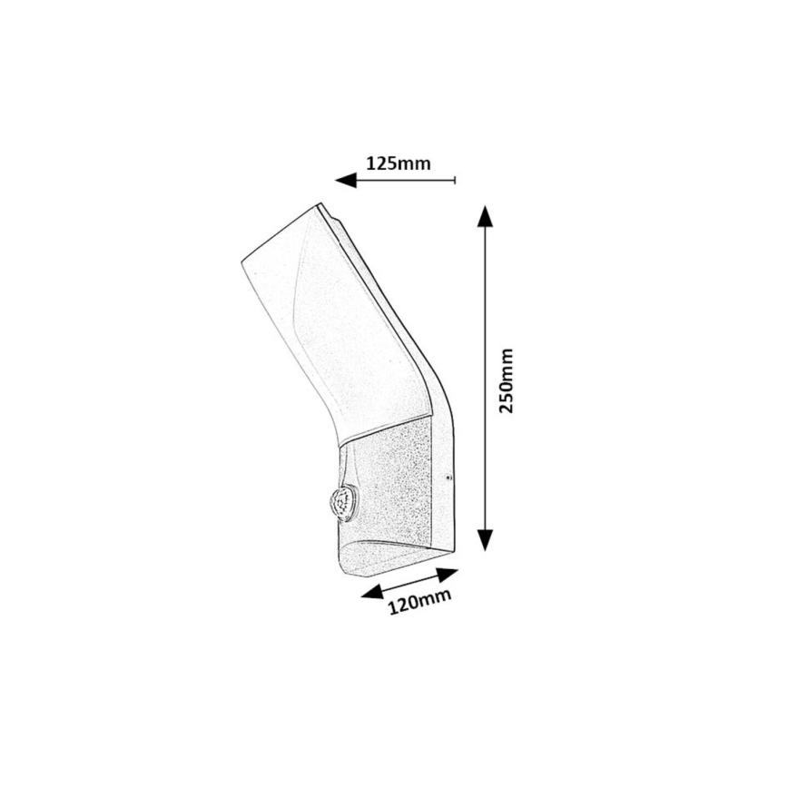 Rabalux - Iluminação de parede LED xterior com sensor LED/10W/230V IP54