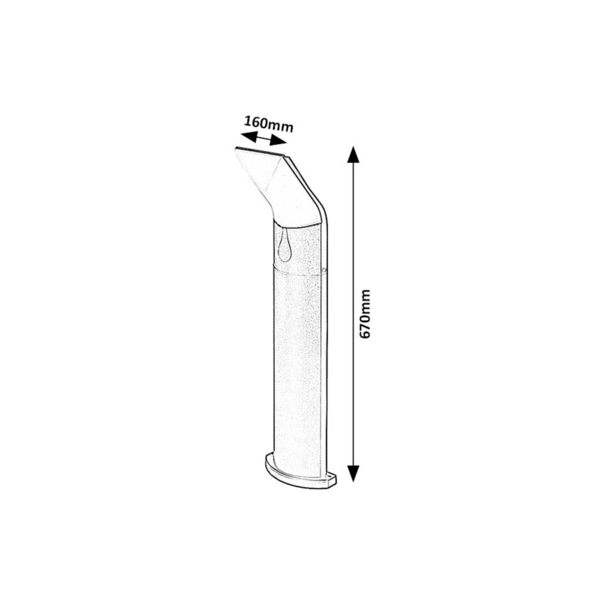Rabalux - Candeeiro exterior LED LED/10W/230V IP54