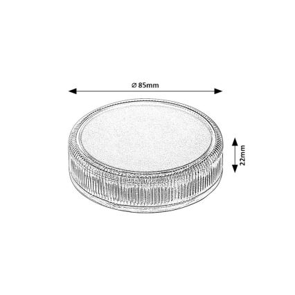 Rabalux - Iluminação solar LED LED/0,3W/1,2V 800mAh IP65