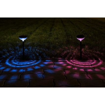 Rabalux - Luminária Solar LED RGB LED/0,1W/1,2V 600mAh IP44