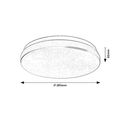 Rabalux - Iluminação de teto para casa de banho LED LED/18W/230V 3000/4000/6000K IP44
