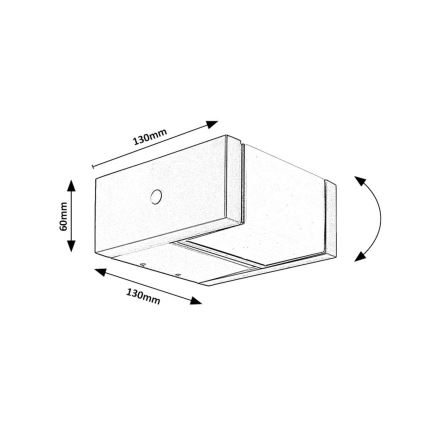 Rabalux - Iluminação de parede exterior LED LED/10W/230V IP54