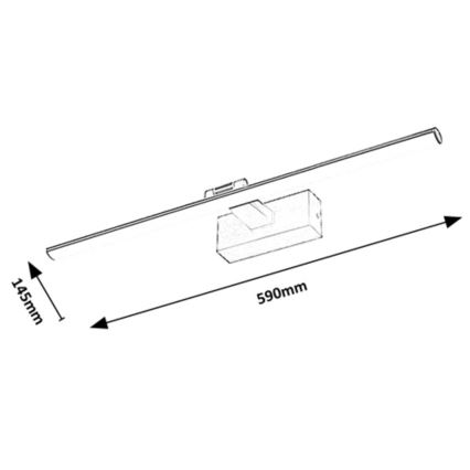 Rabalux - Iluminação de ilustração LED LED/12W/230V 3000K 59 cm