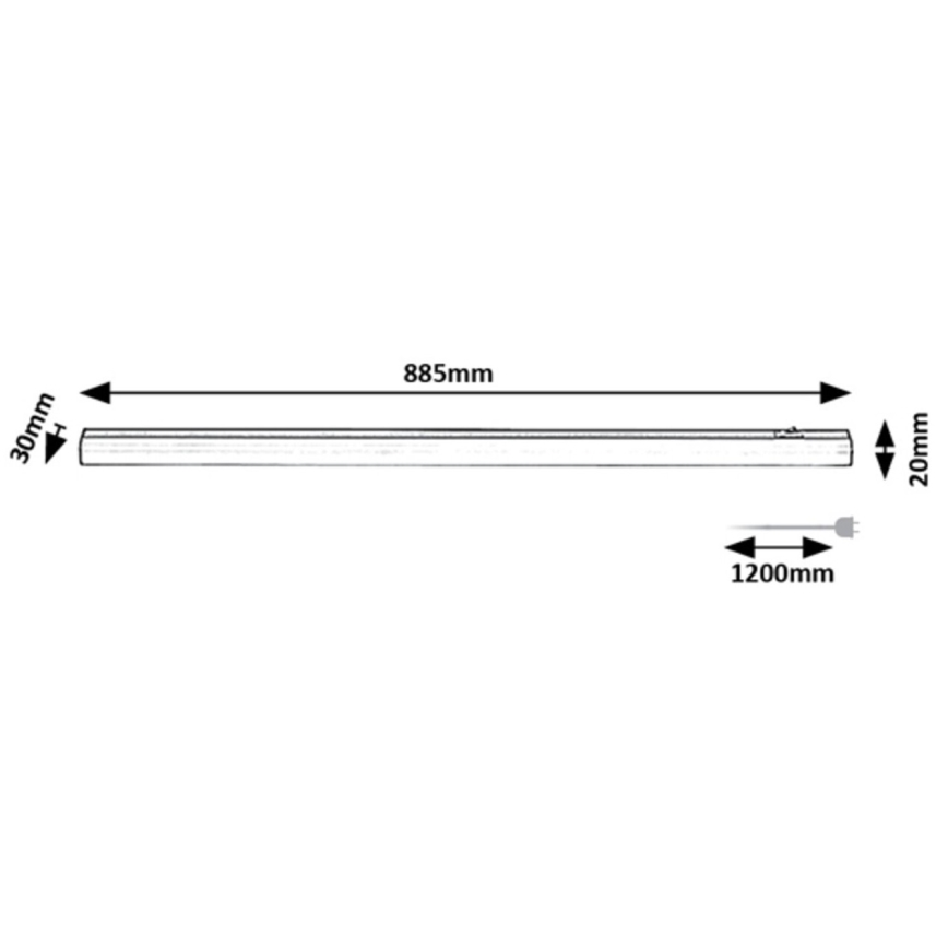 Rabalux - Iluminação de armário de cozinha LED LED/13W/230V 4000K 88 cm