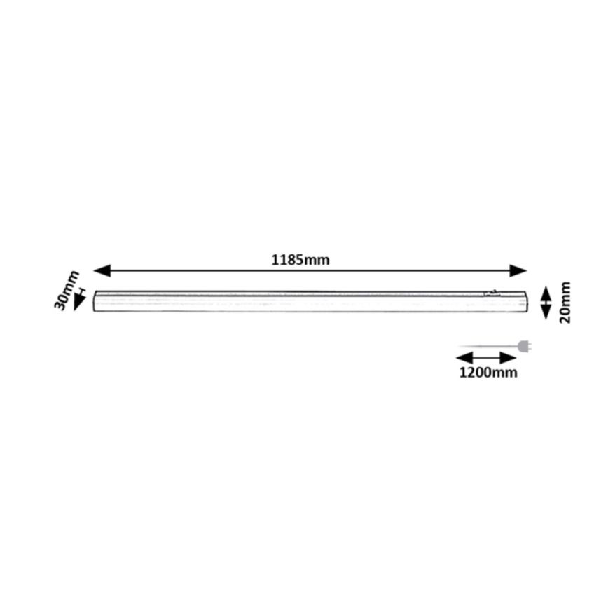Rabalux - Iluminação de armário de cozinha LED LED/18W/230V 4000K 118 cm