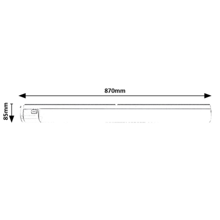 Rabalux - Iluminação de armário de cozinha LED com gaveta LED/20W/230V 4000K IP44 branco 87 cm