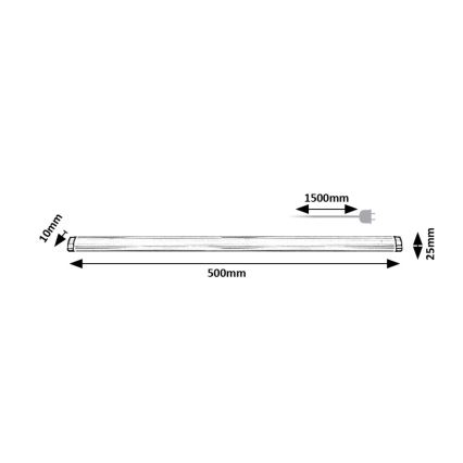 Rabalux - iluminação para armário de cozinha LED/5W/230V 4000K 50 cm