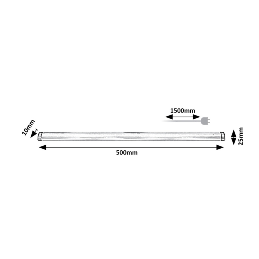 Rabalux - iluminação para armário de cozinha LED/5W/230V 4000K 50 cm