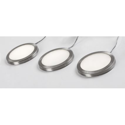 Rabalux - CONJUNTO 3x Luzes LED para armário com regulação 3xLED/1W/230V 4000K