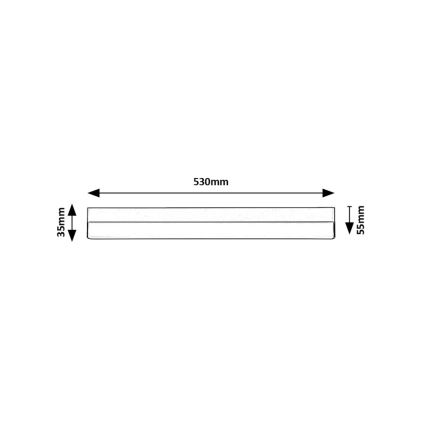 Rabalux - Iluminação para armário de cozinha LED LED/14W/230V 4000K 53 cm preto