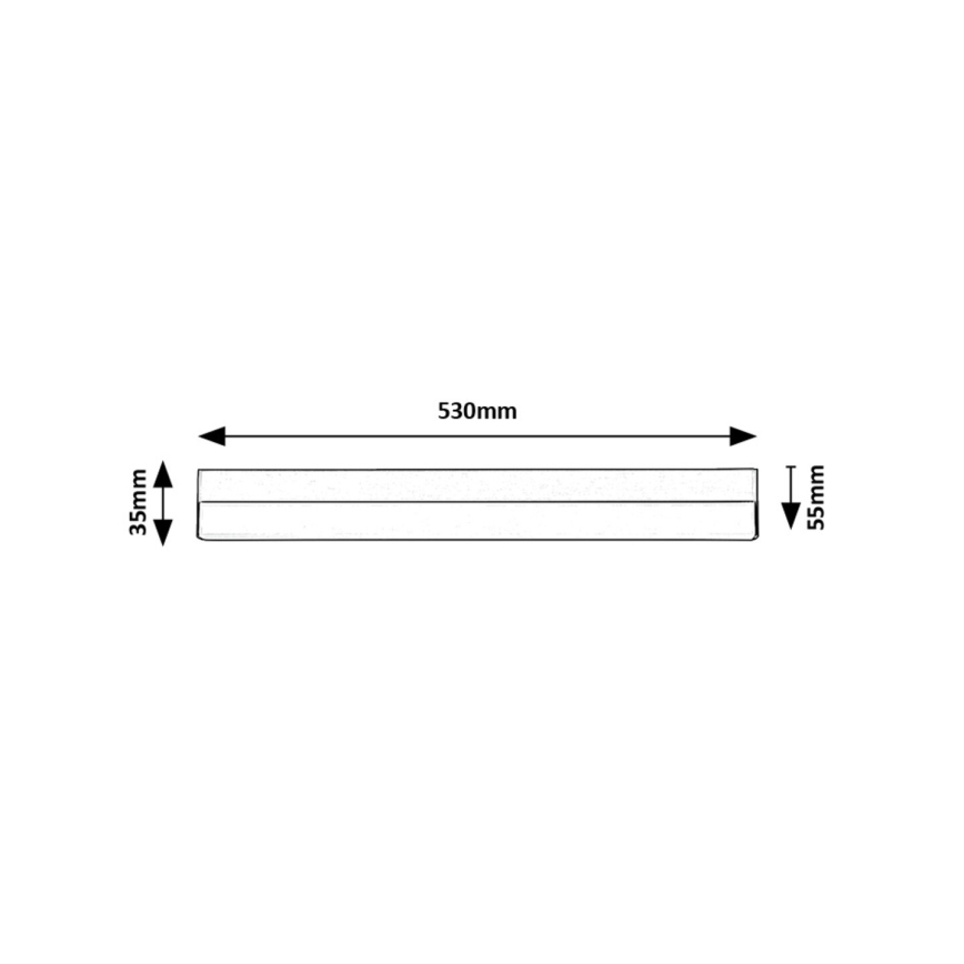 Rabalux - Iluminação para armário de cozinha LED LED/14W/230V 4000K 53 cm preto
