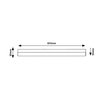 Rabalux - Iluminação para armário de cozinha LED LED/20W/230V 4000K 83 cm branco