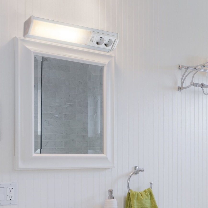 Rabalux - Iluminação para armário de cozinha LED com 2 tomadas LED/10W/230V 4000K 50 cm branco