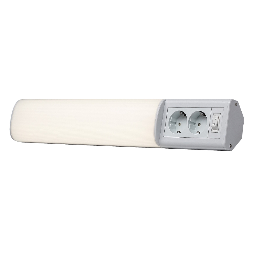 Rabalux - Iluminação para armário de cozinha LED com 2 tomadas LED/10W/230V 4000K 50 cm branco