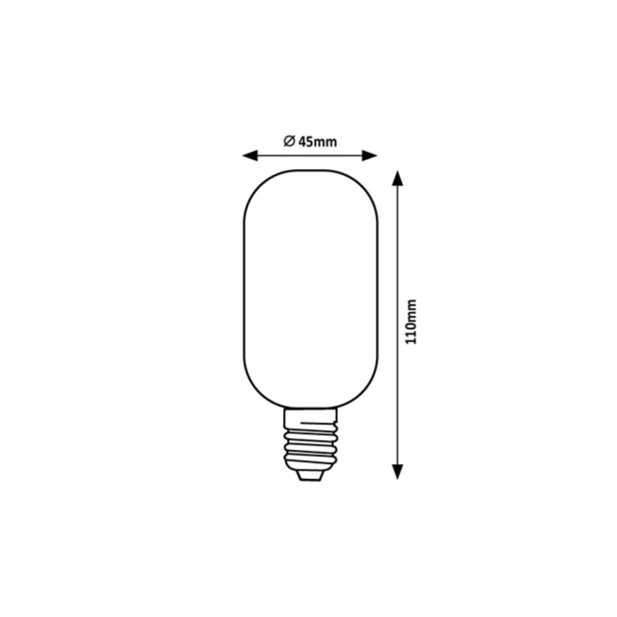 Rabalux - Lâmpada LED T45 E27/4W/230V 3000K