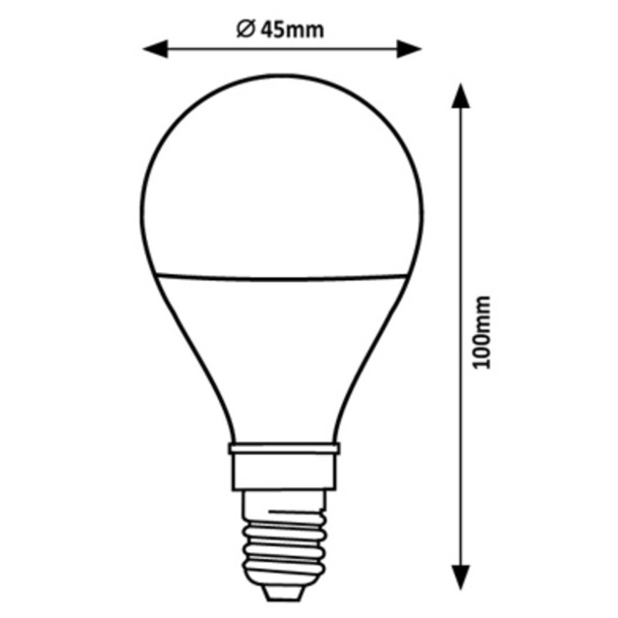 Rabalux - Lâmpada LED G45 E14/2W/230V 3000K Classe energética A