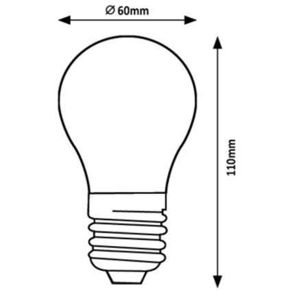 Rabalux - Lâmpada LED A60 E27/4W/230V 4000K Classe energética A