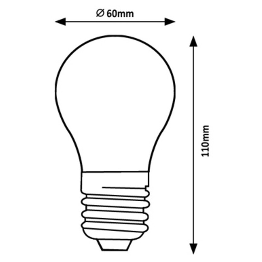 Rabalux - Lâmpada LED A60 E27/4W/230V 4000K Classe energética A