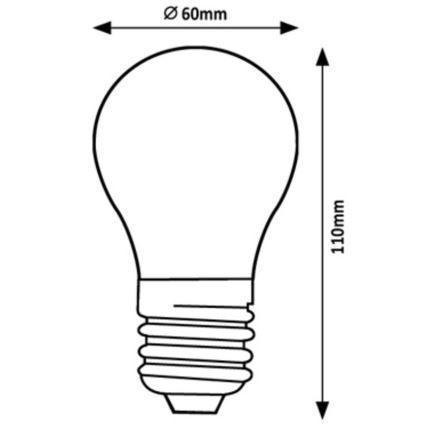 Rabalux - Lâmpada LED A60 E27/7W/230V 3000K Classe energética A
