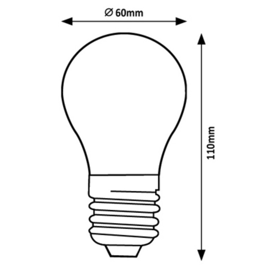 Rabalux - Lâmpada LED A60 E27/7W/230V 3000K Classe energética A