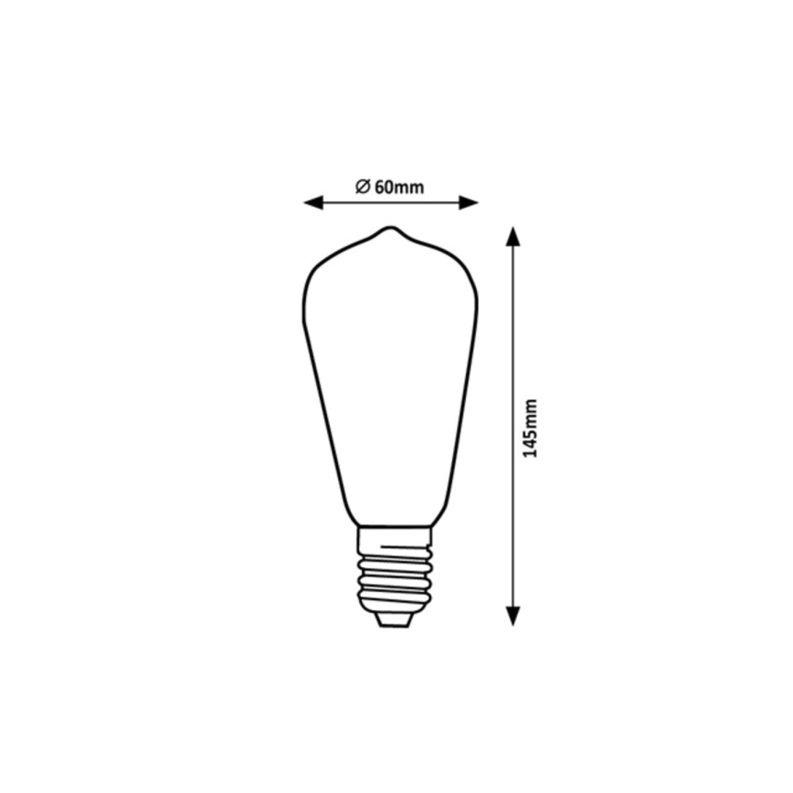 Rabalux - Lâmpada LED ST64 E27/4W/230V 4000K