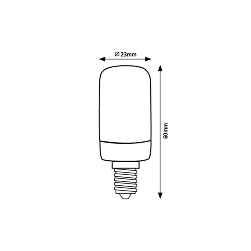 Rabalux - Lâmpada LED T20 E14/2W/230V 2700K