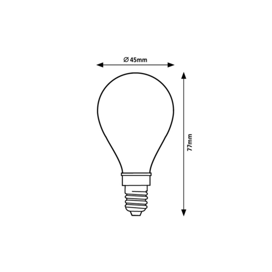 Rabalux - Lâmpada LED G45 E14/4W/230V 2700K