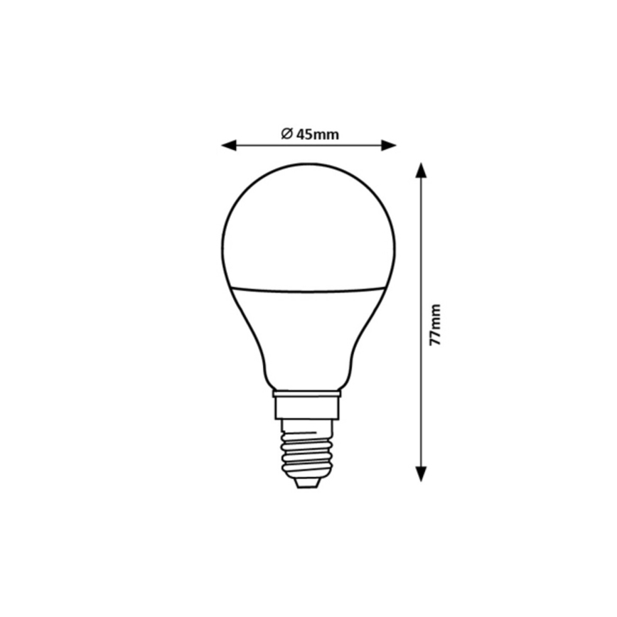 Rabalux - Lâmpada LED G45 E14/5W/230V 4000K