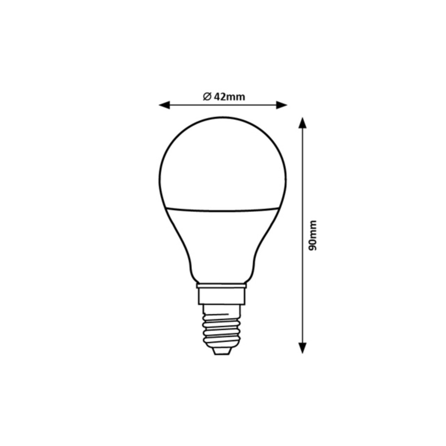 Rabalux - Lâmpada LED G45 E14/9W/230V 3000K