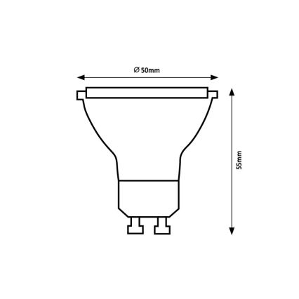 Rabalux - Lâmpada LED GU10/5W/230V 3000K Classe energética A