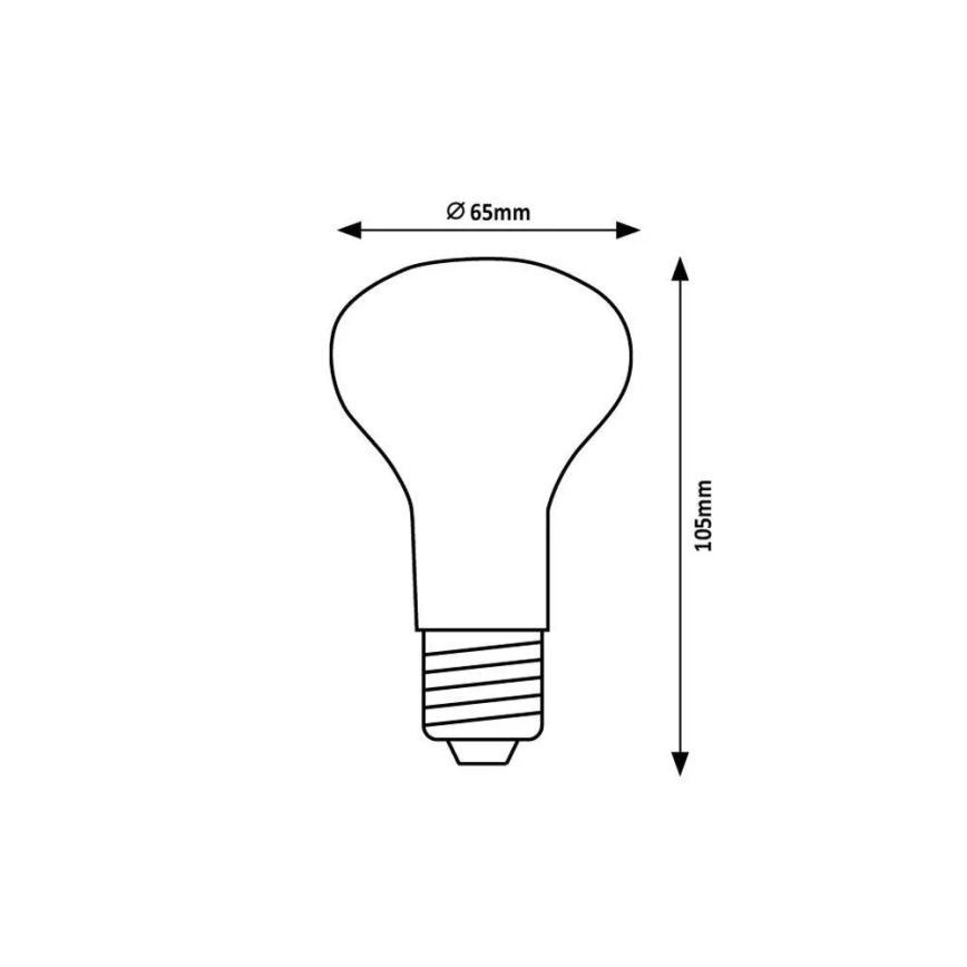 Rabalux - Lâmpada LED R63 E27/9W/230V 3000K