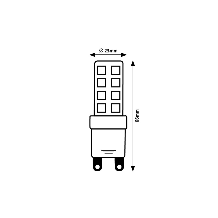 Rabalux - Lâmpada LED G9/7W/230V 3000K