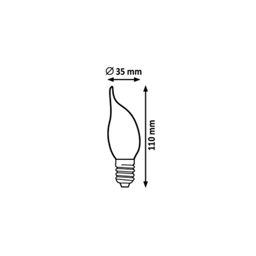 Rabalux - Lâmpada LED FILAMENT CF35 E14/4W/230V 2700K