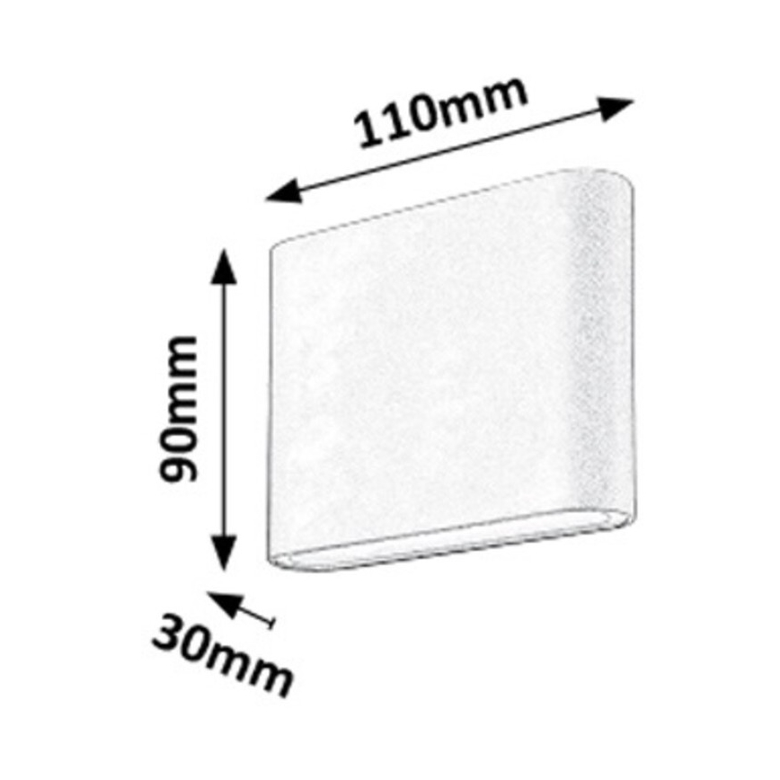 Rabalux - Luz de parede LED de exterior 2xLED/3W/230V IP54 3000K