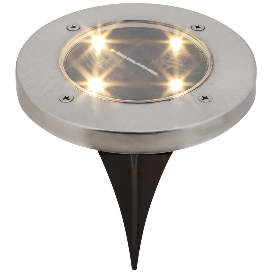 Rabalux - Iluminação solar exterior LED com sensor LED/0,24W/1xAA preto IP44