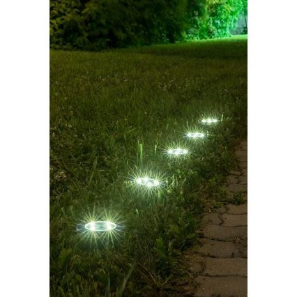 Rabalux - Luminária solar LED exterior com sensor LED/0,24W/1xAA 400 mAh preta IP44